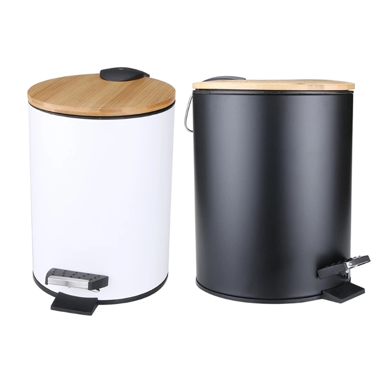 Commercial Kitchen Bin - Tempat Sampah Kayu 3/5L dengan Tutup