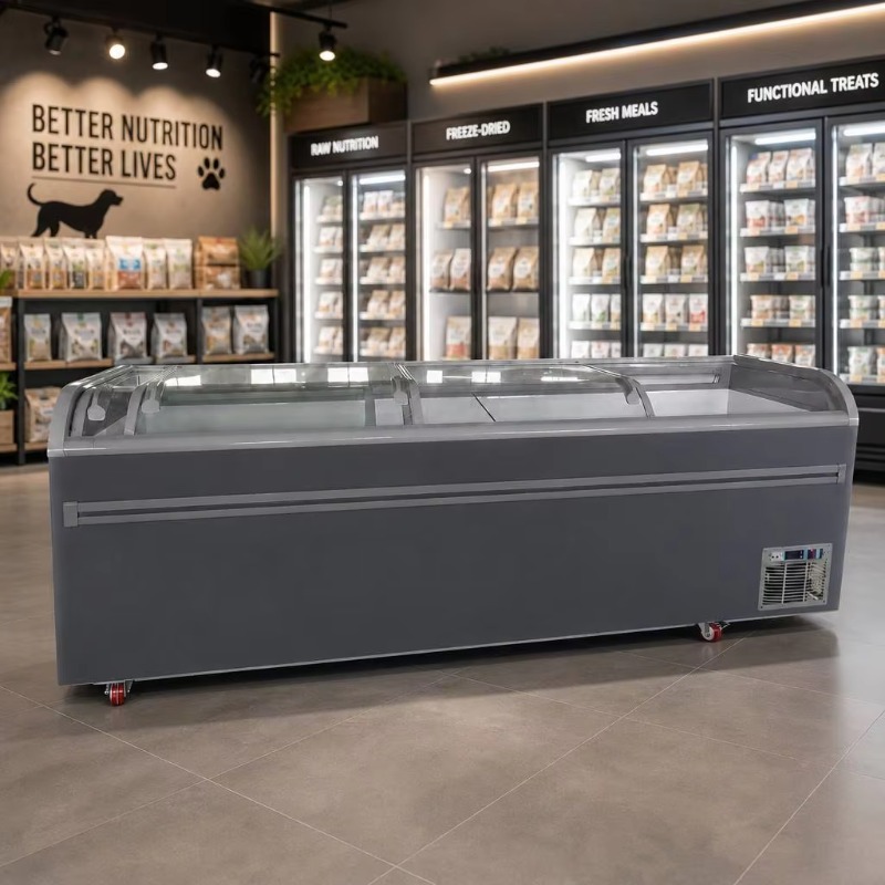 Commercial Chest Freezer - Lemari Pendingin dengan Bagian Atas Kaca