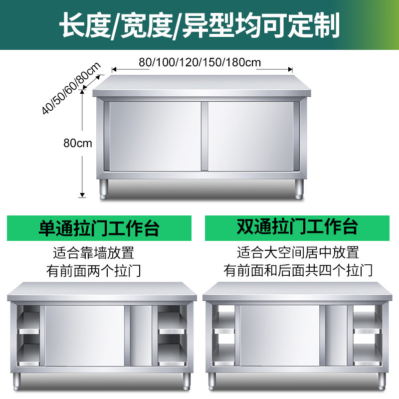 Meja Kerja Dapur Stainless Ste - Commercial Kitchen Worktops ulasan dan harga